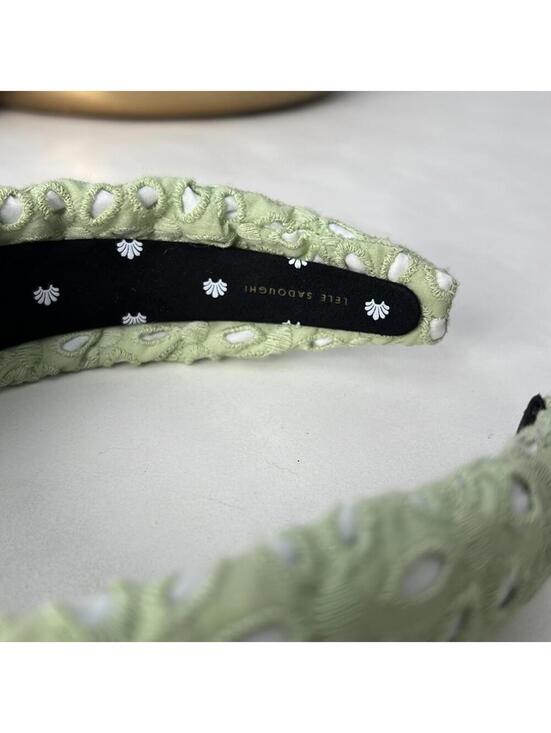 LELE SADOUGHI Sage Eyelet Holly Bow Headband main image 3